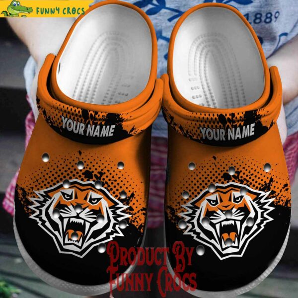 Custom West Tigers NRL Crocs Slippers