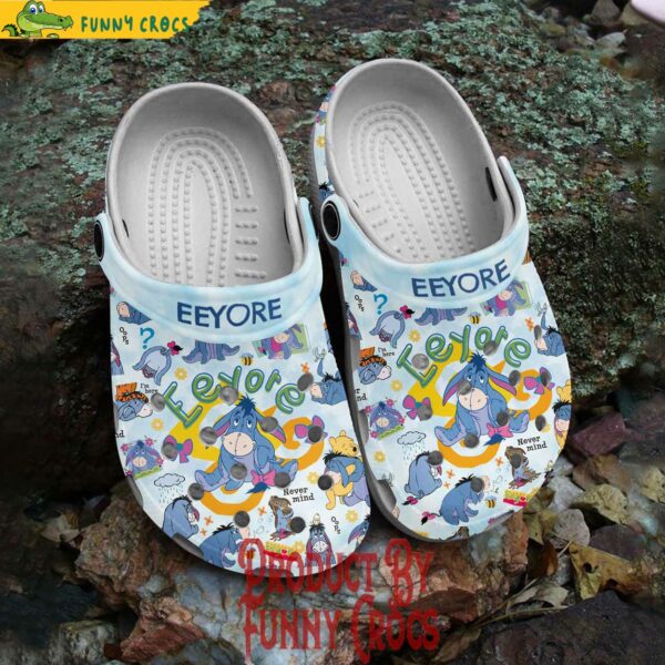Winnie The Pooh Eeyore Pattern Crocs Shoes