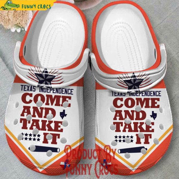 Happy Texas Independence Day Crocs Style