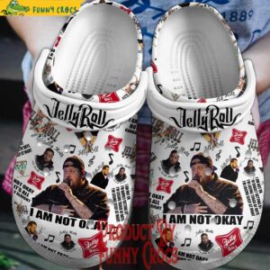 Jelly Roll I Am Not Okay Crocs Slippers 1