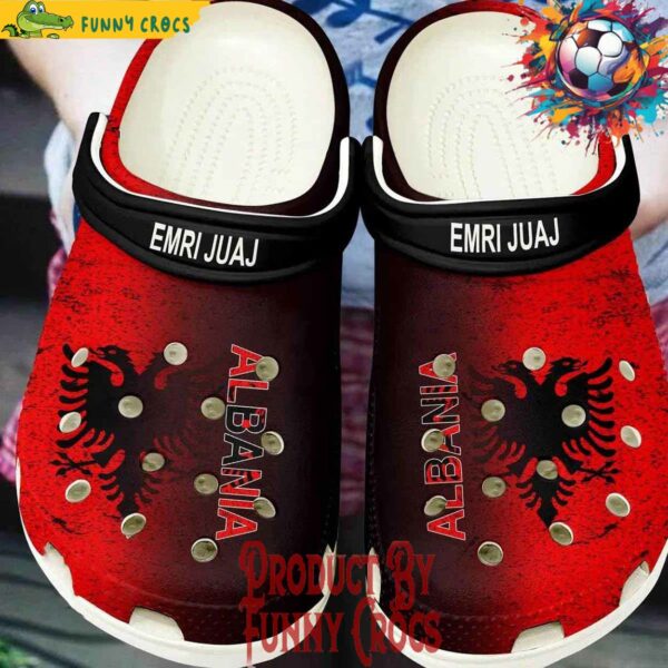 Personalized Albania Euro 2024 Crocs Style