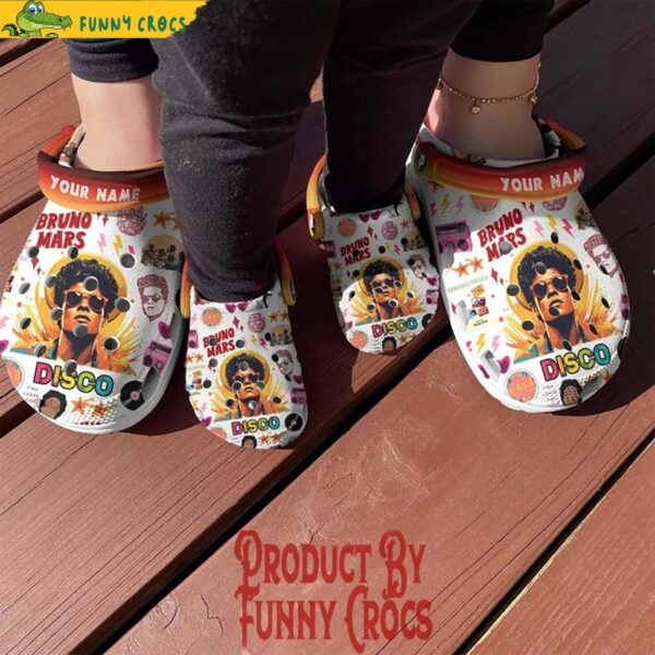 Personalized Bruno Mars Disco Crocs Shoes