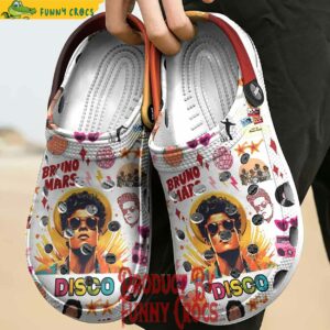 Personalized Bruno Mars Disco Crocs Shoes 4