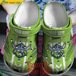 Personalized Canberra Raiders NRL Crocs Slippers