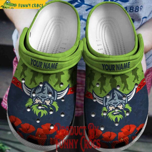 Personalized Canberra Raiders NRL Sport Crocs Shoes