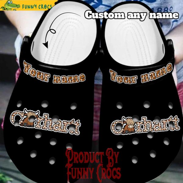 Personalized Cow Carhartt Crocs Style