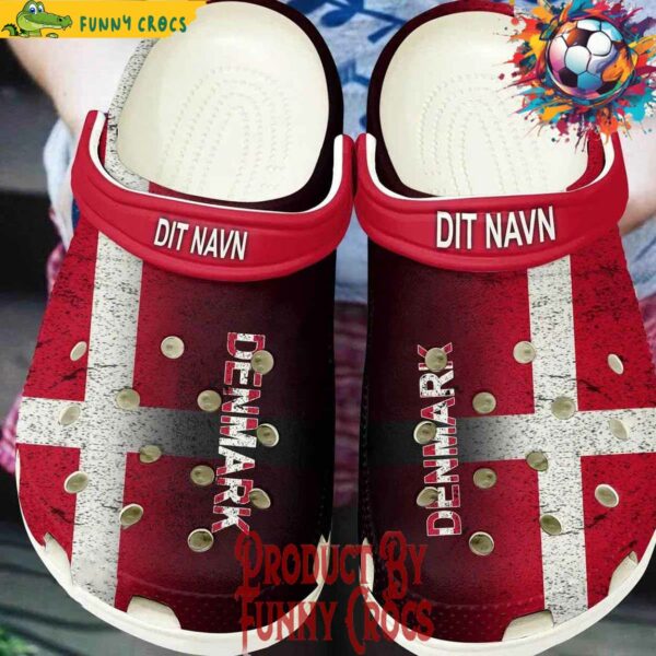 Personalized Denmark Euro 2024 Crocs Style