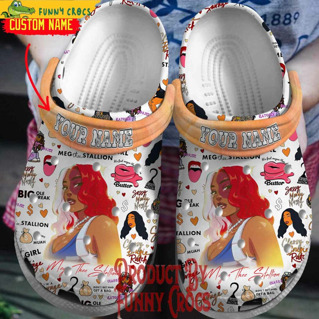 Personalized Megan Thee Stallion Crocs Slippers
