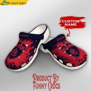 Personalized Melbourne Demons Crocs Shoes 3