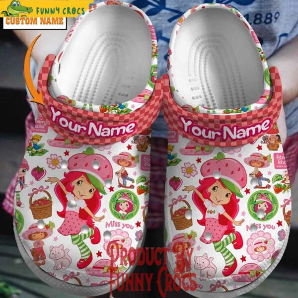 Personalized Strawberry Shortcake Miss You Cartoon Crocs