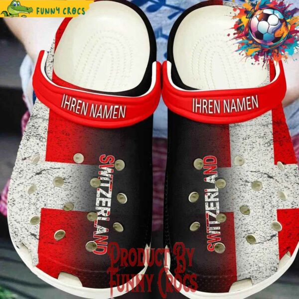 Personalized Switzerland Euro 2024 Crocs Style