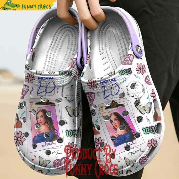 Personalized Tate Mcrae Sony Music Crocs Slippers