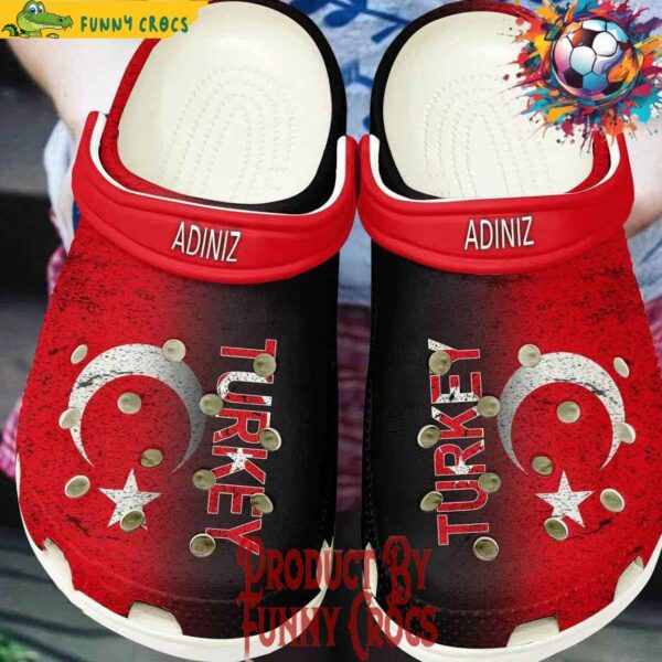 Personalized Turkey Euro 2024 Crocs Style