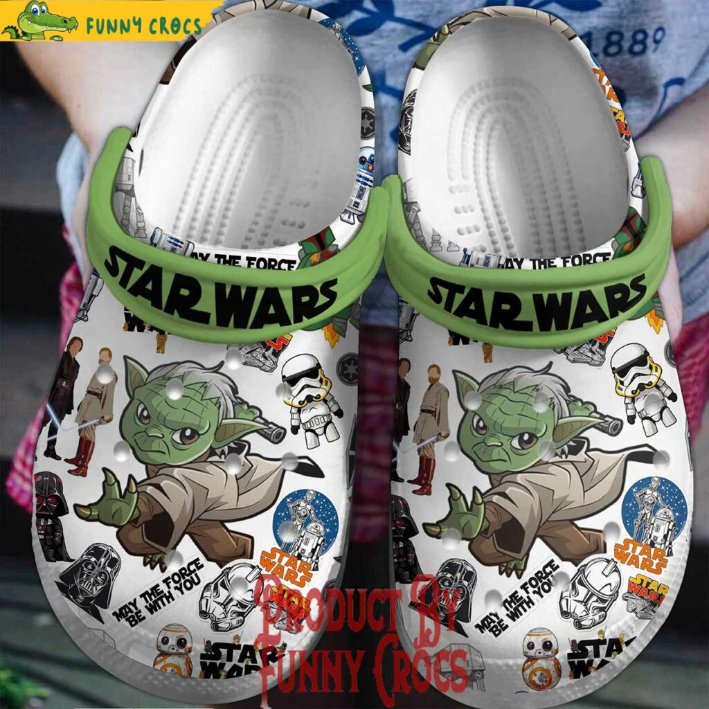 Star Wars May Force Be With You Yoda Crocs Style