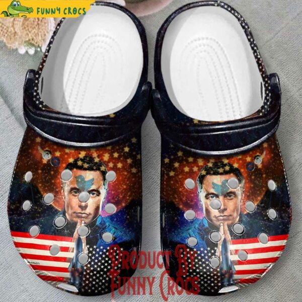 Trendy Elon Musk USA Crocs Style