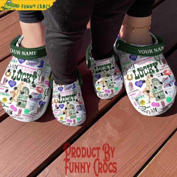 Custom Megan Moroney Lucky Crocs Style