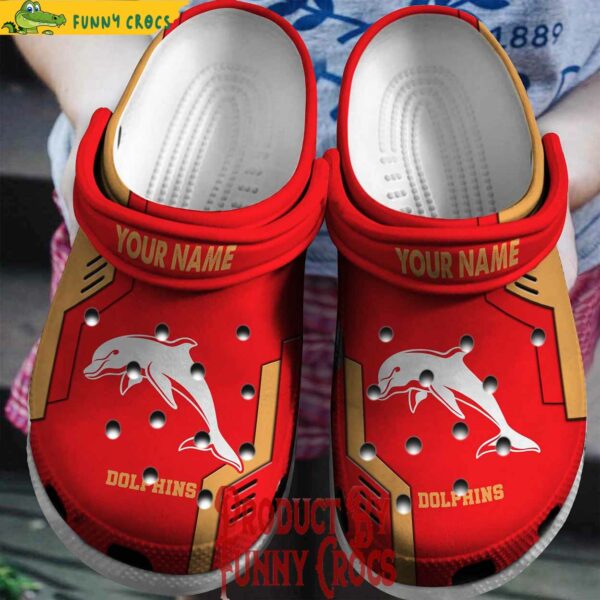 Custom National Rugby League Dolphins Crocs Style