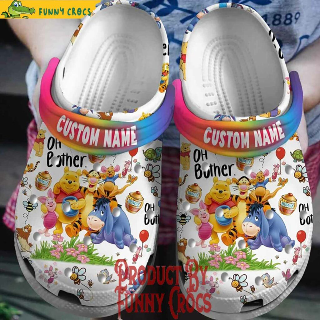 Custom Winnie The Pooh Best Friends Oh Bother Crocs Shoes