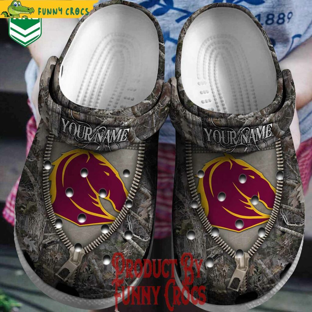 Customized NRL Brisbane Broncos Crocs Perfect For Hunting