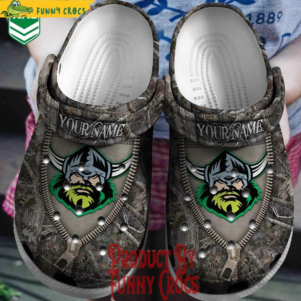 Customized NRL Canberra Raiders Crocs Perfect For Hunting