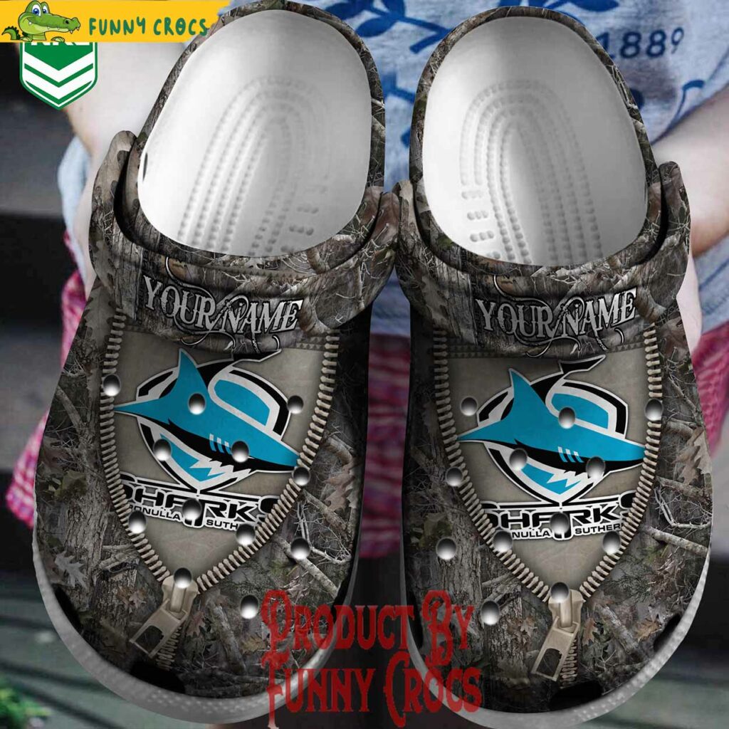 Customized NRL Cronulla Sutherland Sharks Crocs Perfect for Hunting