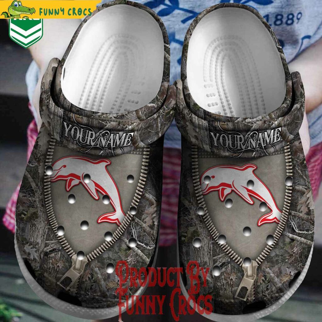 Customized NRL Dolphins Crocs Perfect For Hunting