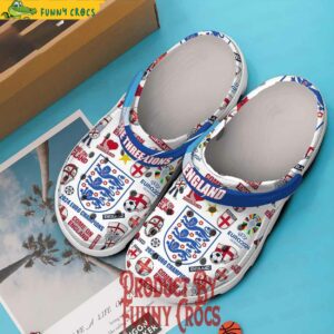 England The Three Lions Euro Crocs Shoes