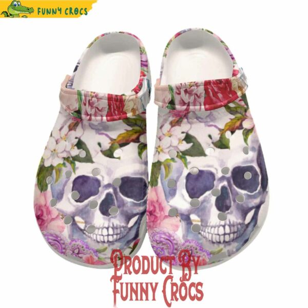 Floral Skull Rose Skeleton Crocs Online