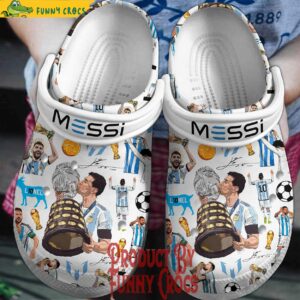 Lionel Messi Copa America 2024 Argentia Crocs Shoes