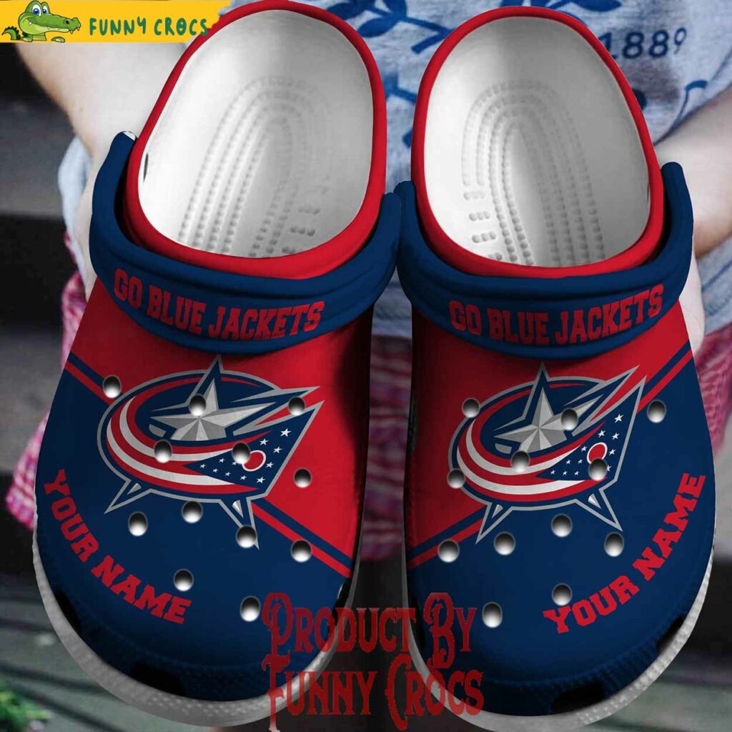 NHL Go Blue Jackets New Custom Crocs Style