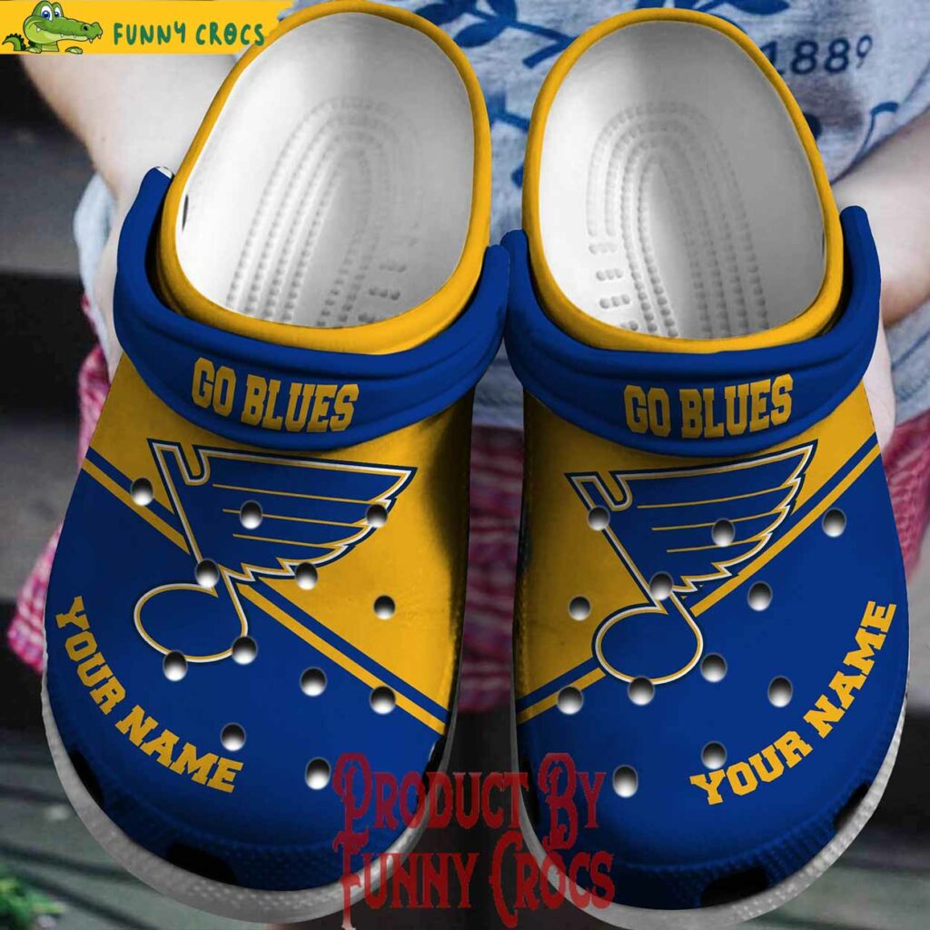 NHL Go Blues Custom Crocs Style