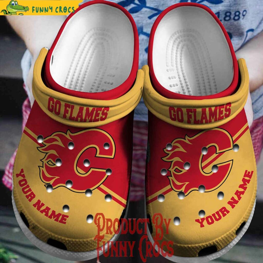 NHL Go Calgary Flames New Custom Crocs Style