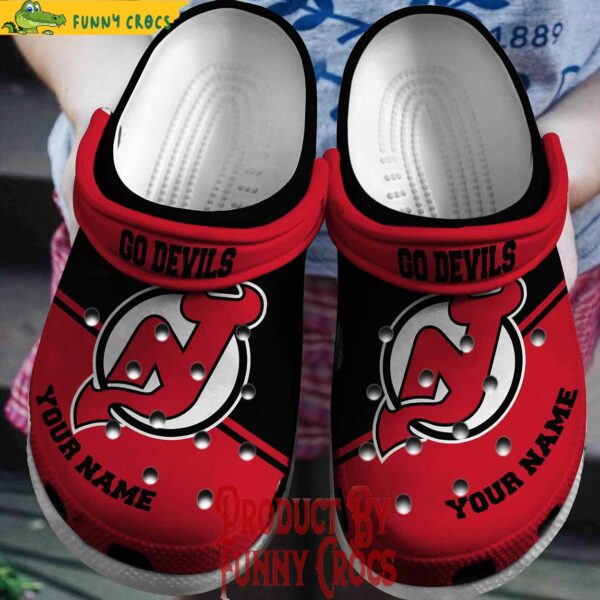 NHL Go Devils Custom Crocs Style