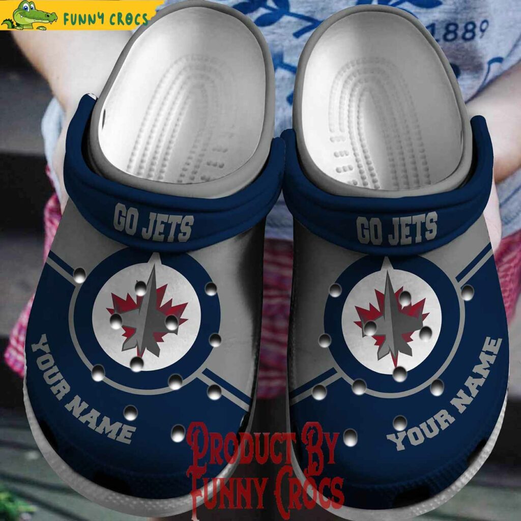 NHL Go Jets Custom Crocs Style