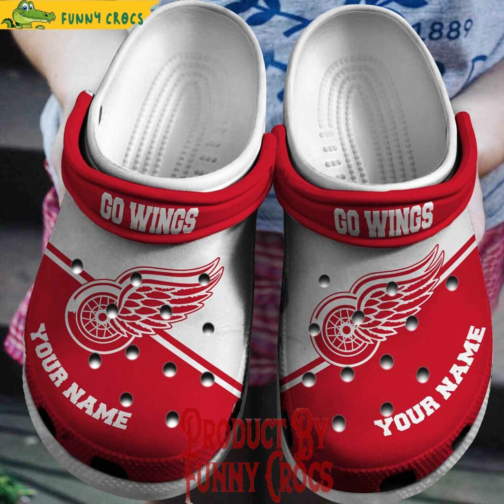 NHL Go Wings New Custom Crocs Style