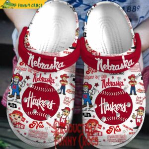 Nebraska Huskers Baseball Crocs Slippers