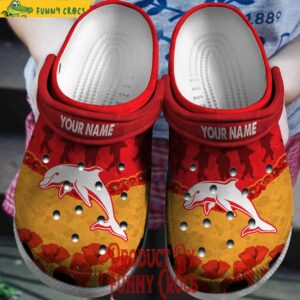 Personalized Dolphins NRL Crocs Shoes