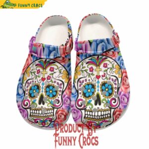 Sugar Skull Day Of The Dead Floral Crocs Online