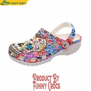 Sugar Skull Day Of The Dead Floral Crocs Online 3