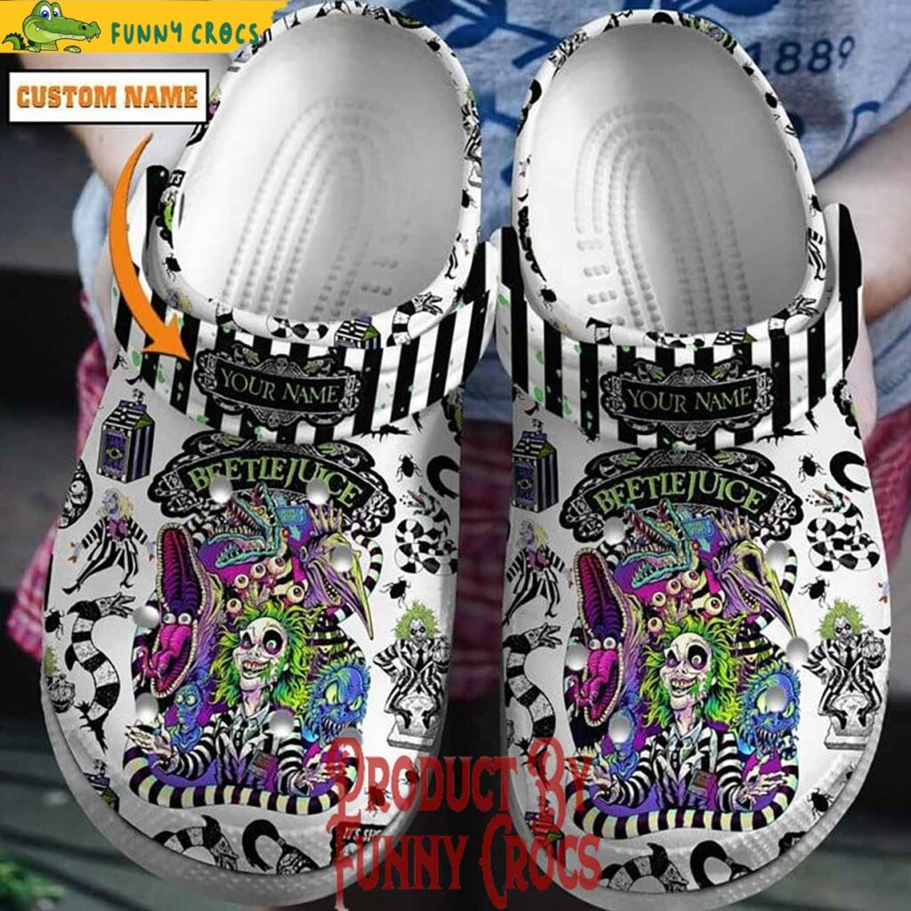 Personalized Beetlejuice Beetlejuice Crocs Style