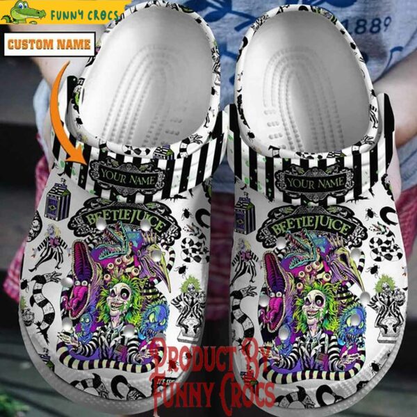 Personalized Beetlejuice Beetlejuice Crocs Style