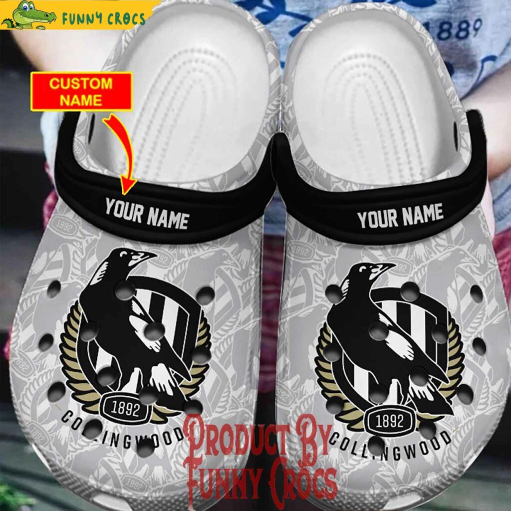 Custom Design Your Own AFL Collingwood Magpies Crocs