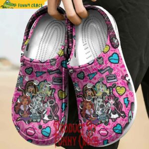 Personalized Monster High In Pink Crocs Style 3