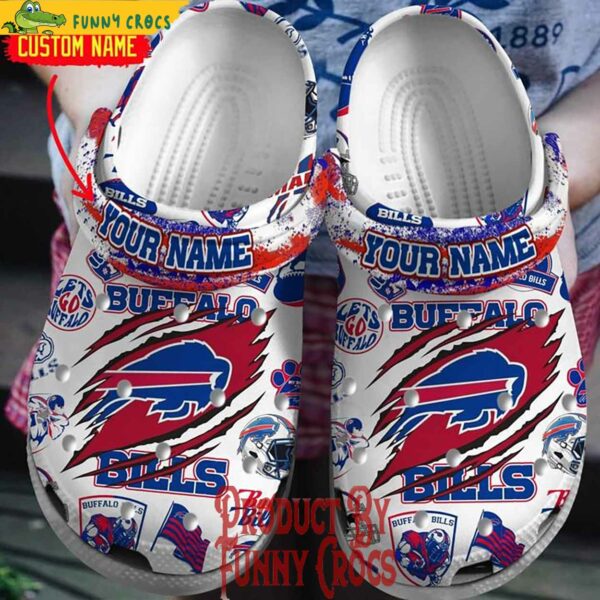 Custom Buffalo Bills Football NFL Crocs Style