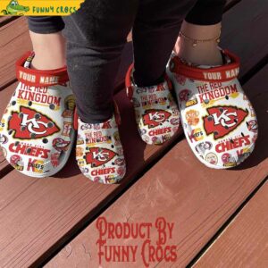 Custom Kansas City Chief Football NFL Crocs 4