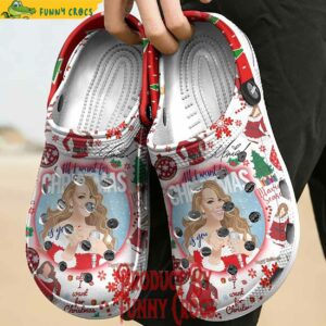 Custom Mariah Carey Christmas Crocs Music Style 3