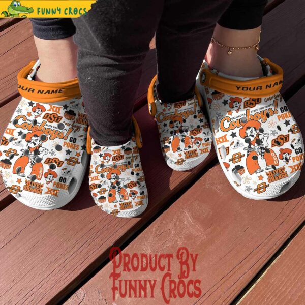 Custom Oklahoma State Cowboys Football Crocs Style