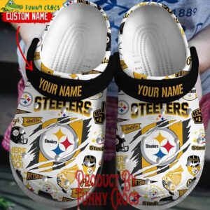 Custom Pittsburgh Steelers Football NFL Crocs Style 1