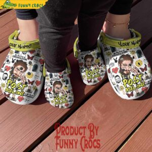 Custom Post Malone Crocs Stylish Personalized Footwear with Unique Designs 4