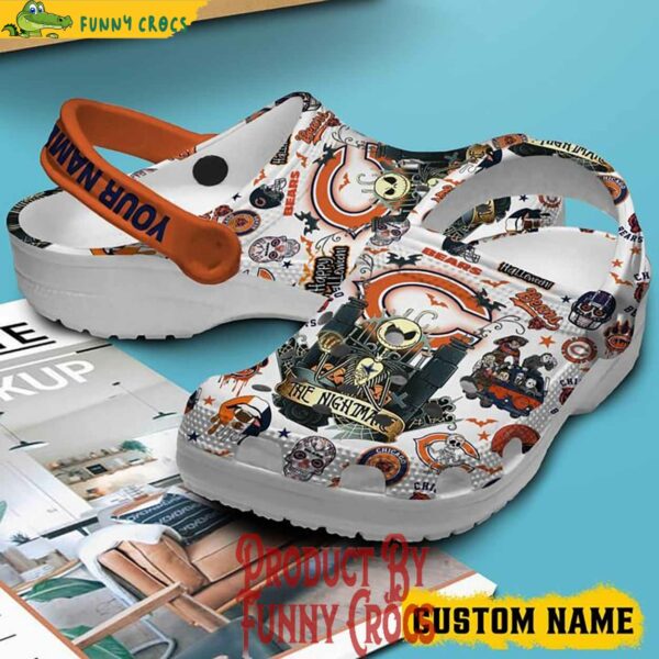 Halloween Chicago Bears The Nightmare Before Christmas Custom Crocs